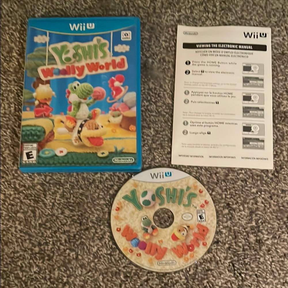 Nintendo Wii U Yoshi's Woolly World Game